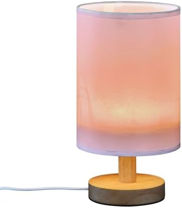 Lilac Pattern Bedside Table Lamp for Bedroom Small Lamps for Nightstand Lamp with Non-Slip Base Desk Reading Lamps for Living Room Dorm Kids Room Office Home - Image 2