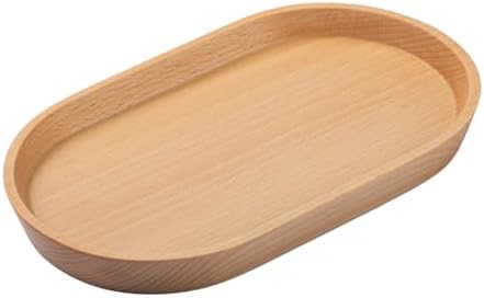 Vandroop Beech Wooden Mini Serving Tray, Tea&Coffee Table Tray 7.9”×4.7” by VANDROOP
