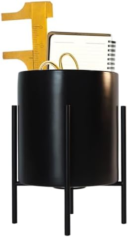 Desk Organizer,Large Capacity Black Pencil Container,Office Supplies Organizer for Students, Home, Workspace by SIEBOLD