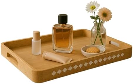 Mela Artisans Rounded Mango Wood Serving Tray - Natural, 15x10 in by MelaArtisans