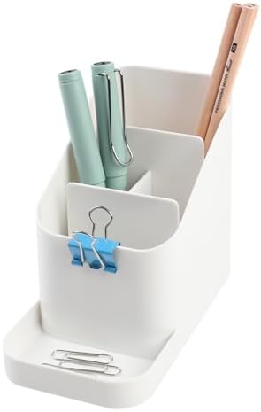 BLUE GINKGO Pen Holder, Desk Organizer, White, Made in Korea by BLUEGINKGO