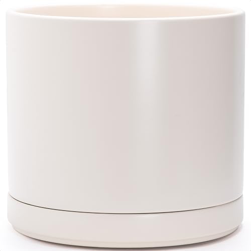 D'vine Dev 16 Inch Ceramic Planter Pot, Oatmeal, 94-O-H-8 by DvineDevPlanterPotsandStand