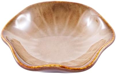 Ceramic Jewelry Dish, 1, Kiln Transformed Lotus Khaki Color by Unknown