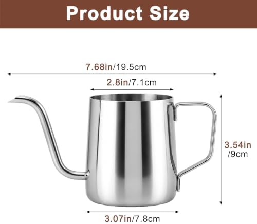 Plant Watering Can, 12 oz / 350 ml Stainless Steel Indoor Plants - Image 3