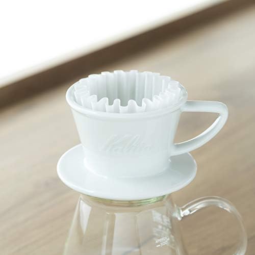 Kalita HA155#01035 Coffee Dripper Wave Series Porcelain Hasamiyaki for 1-2 People - Image 3