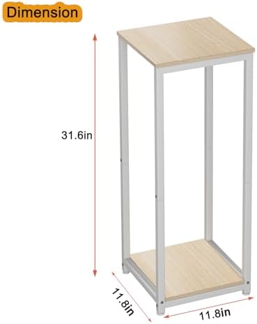2 Tier Plant Stand Indoor Corner Tall Square Shape Plant Shelf - Image 6