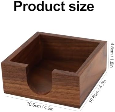 MultiBey Walnut Wood Sticky Notes Memo Pad Holder Dispenser for Desk - Image 5
