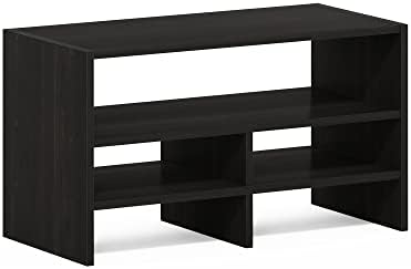 Furinno Hermite Desk Top Organizing Shelf Bookcase, Espresso - Image 5