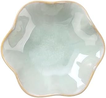 JAMEND CLXP Lotus Leaf Shape Decorative Ring Tray, Small Key Bowl, Ceramic Trinket Tray Jewelry Dish Organizing Necklace Earrings, Home Decoration for Mom Best Friend Sister, Light Green. - Image 7