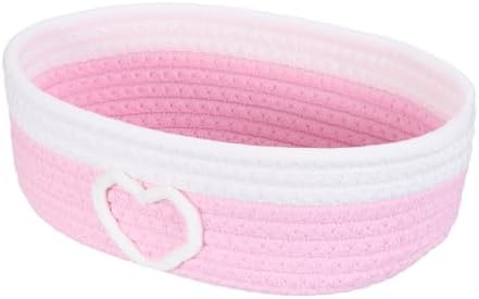 uxcell Rectangular Rope Basket 11.2x6.7x3.5inch Small Woven Baskets by uxcell