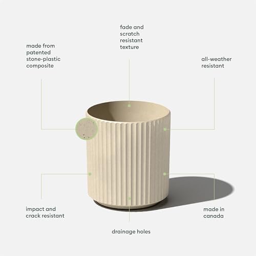Veradek Demi Series Planter - Large Round Outdoor Planter - Image 2