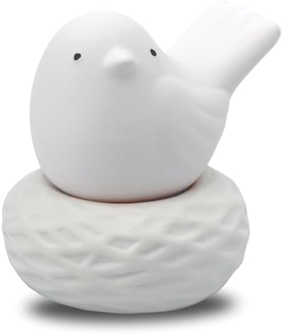 Little Bird Nest, Non-Electric Ceramic Diffusers for Essential Oils and Aromatherapy Fragrance, White Ceramic Diffusers in Car or Bathroom and Desk Office Decor, White Vase by Haveaniceday