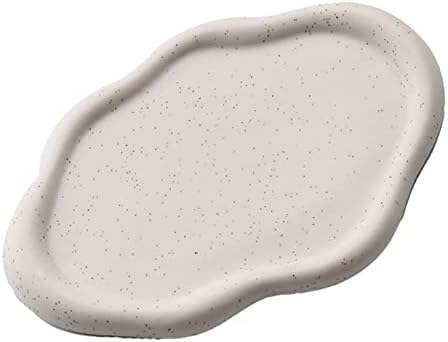 BEIJIALY Ceramic Jewelry Dish for Women, Trinket Tray, Ring Dish Tray, Jewelry Plate, Ceramic Glossy Appearance Simple Modern Stylish Storage Tray Key Tray for Home Gift(White Oval) - Image 3