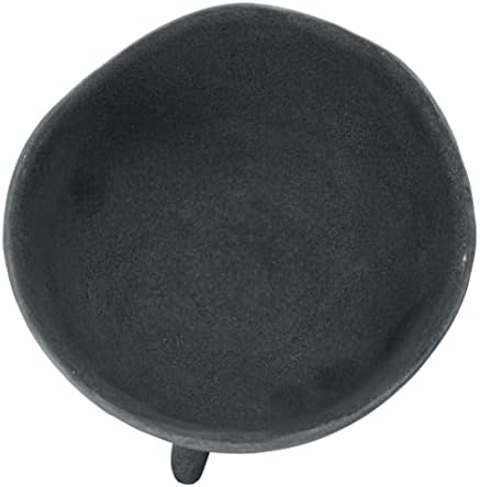Creative Co-Op Boho Terracotta Footed Bowl, Slate Grey - Image 7