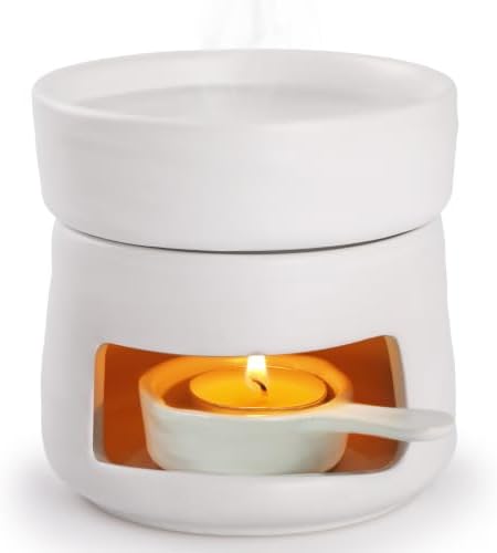 Bighan Tea Light Candle Holder Ceramic Oil Burner Tealight Wax Warmer by Bighan