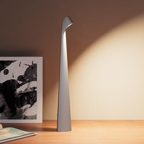 HAPYGI Cordless Rechargeable Reading Metal Table Lamp, 3-Level Brightness by HAPYGILightings