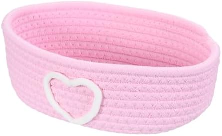 uxcell Rectangular Rope Basket 10x5.9x3.1inch Small Woven Baskets by uxcell