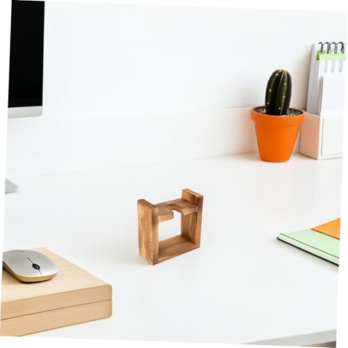 Wooden Hydroponic Vase with Stand for Air Plants Modern Desktop Propagation Station for Home Office Decor Vintage Style Terrarium Planter for Nature Lovers - Image 7