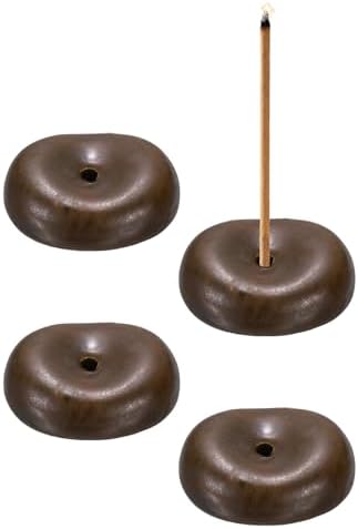 uxcell 4Pcs Ceramic Incense Holder Stick Incense Burner Holder Coffee by uxcell