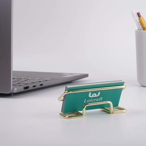 Business Card Holder for Desk, Cute Metal Card Organizers - Image 4