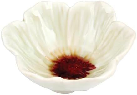 47th & Main Decorative Bowls Flower Shaped Glazed Stoneware Dish for Home Décor, 3.75" Diameter x 1.5" Deep, Lily Garden by 47thMain