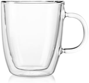 Bodum 10oz Bistro Double Wall Insulated Mug, High-Heat Borosilicate Glass, Set of 2, Clear - Image 4