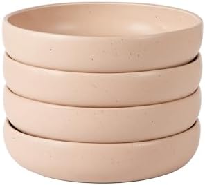 Bloomhouse - Two Time Oprah's Favorite Things Winner - Corsica Clay 4-Piece Meal and Pasta Bowl Set – Prosecco Blush Pink Stoneware for Dinner, Serving & Everyday Use - Image 3
