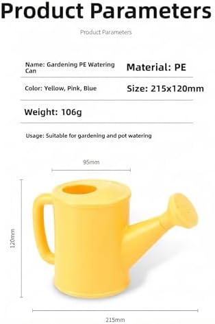 0.22 Gallon Small Watering Can, Plastic Decorative Cute Water Can for Plants with Sprinkler Head and Handle,Mini Small Durable Indoor Watering Cans for House Plants Bonsai Outdoor Home Gardening - Image 6
