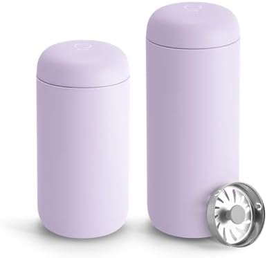 Fellow 12 oz Carter Move Travel Mug - Vacuum-Insulated Stainless Steel Travel Coffee Mug - Coffee Tumbler with Ceramic Interior and Splash Guard - Lavender Purple - Image 4