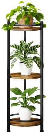 Homsorout 3 Tier Plant Stand Indoor Outdoor for Corner, Rustic by Homsorout