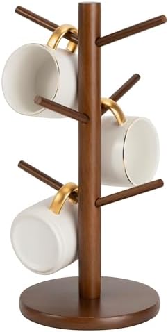 MyLifeUNIT Mug Holder Tree, Coffee Cup Holder with 6 Hooks (Brown) by MyLifeUNIT