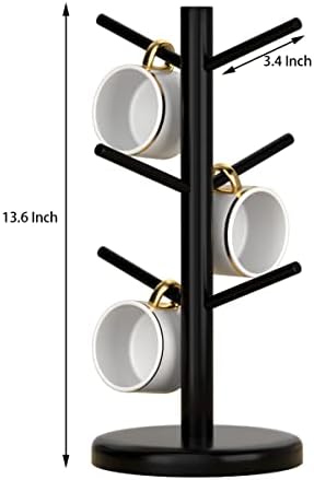 Dorhors Mug Holder Tree,Coffee Cup Holder,Mug Rack Stand Hook,Bar Organizer - Image 6