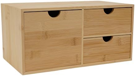 Gdrasuya10 Office Storage Supplies Table Organizer For Desk,Holder Desk Organizer Box With 3 Drawers Makeup Stationery Holder by Gdrasuya10
