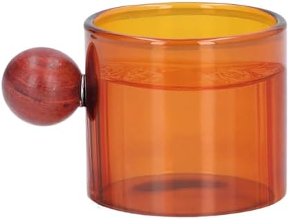 Glass Espresso Cups, 4 oz Mini Amber Glass Coffee Mugs by Tomotato