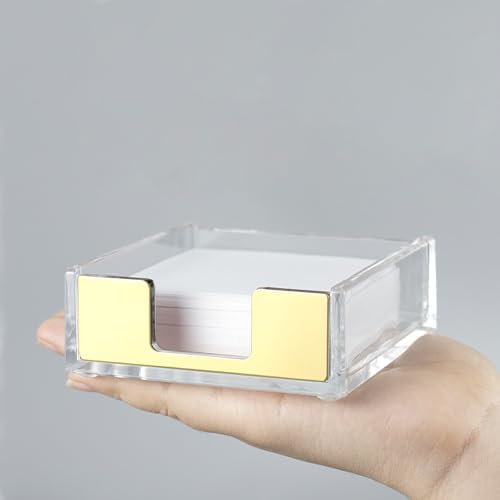 NatSumeBasics Gold Sticky Note Holder Memo Note Pad Holder Dispenser - Image 2