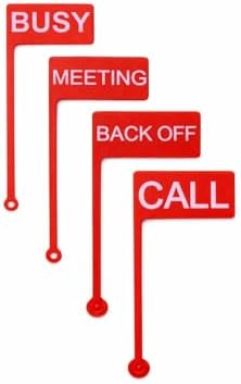 Desk Status Flag - Busy/on Call/Meeting/Back off - Focus Indicator for Home Office - Work from Home Desk Sign - Productivity Desk Accessory - PLA Material by Unknown