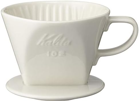 Kalita - 2001 Kalita 102 Ceramic Dripper Coffee Dipper, white by Kalita