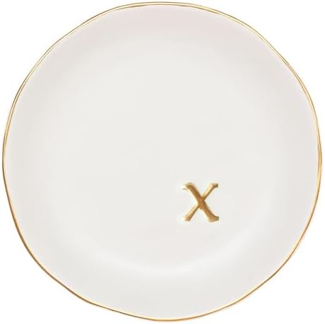 COLLECTIVE HOME Ceramic Jewelry Tray, Trinket Dish, Gifts for Women (X) by COLLECTIVEHOME