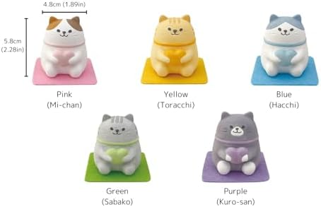 Stone Diffuser Cute Lucky Cat Passive Diffuser for Essential Oil, Non-Electric (Pink) - Image 5