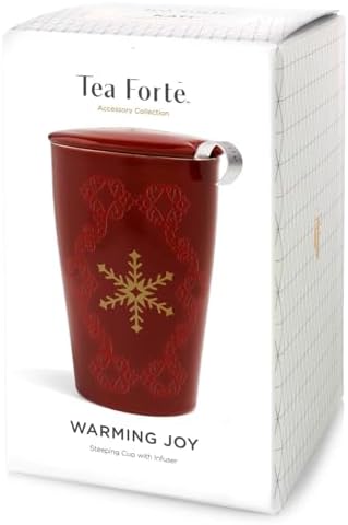Tea Forte Double-Walled Ceramic Kati Cup, Warming Joy, 12 oz - Image 2