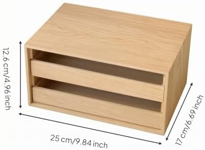 predolo Compact Wood Desktop Organizer - Image 3