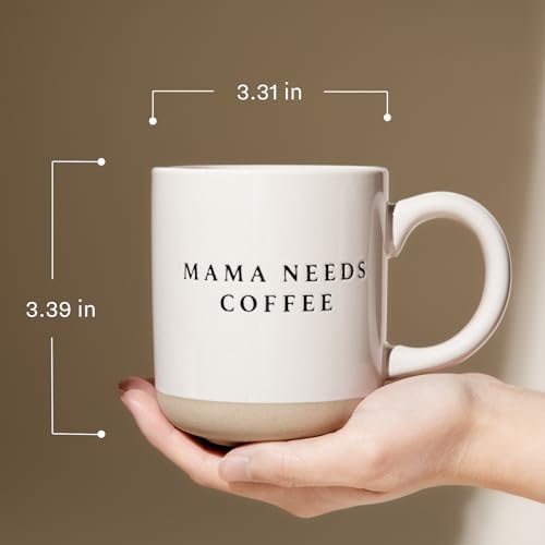 Sweet Water Decor Strong and Courageous Stoneware Coffee Mug | Mom Mug | Novelty Coffee Mugs | Microwave & Dishwasher Safe | 14oz Coffee Cup | Inspirational Gifts - Image 6