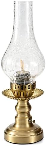 UMEXUS Vintage Rechargeable Cordless Table Lamp Battery Operated, Clear by UMEXUS