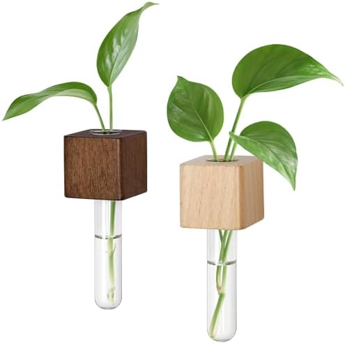 Magnetic Test Tube Flower Vases for Refrigerator, Set of 2 by EnjoyLife