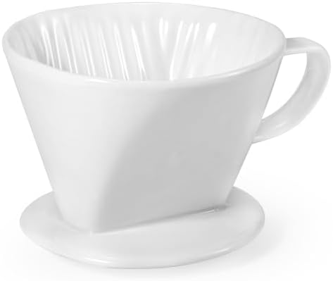 Pour Over Coffee Dripper, Ceramic Pour Over Coffee Maker, White by Unknown