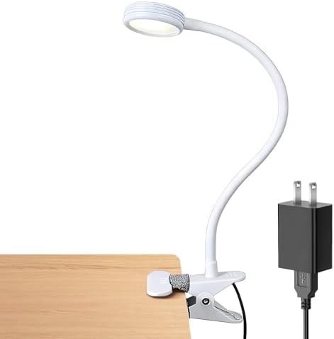 LEPOWER Clip on Light, Book Reading Lamp for Desk, Bed Headboard and Dorm by LEPOWER