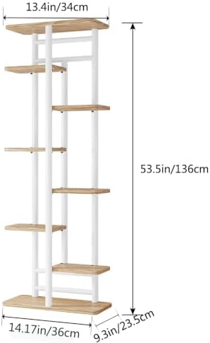 LINZINAR Plant Stand Indoor 4 Tier Metal Corner Tall Flower Shelf - Image 5