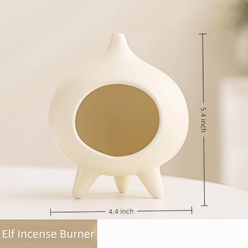 Ceramic Palo Santo Holder & Cone Incense Burner - Mini Chimney - Image 5