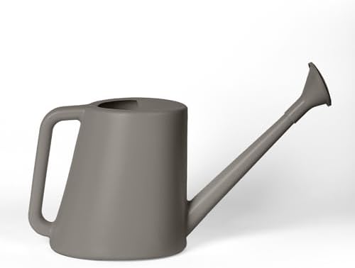 ZXJ Plant Watering Can - for Indoor and Outdoor Home Garden Plants - with Long Spout - Grey - 1/2 Gallon by ZXJ