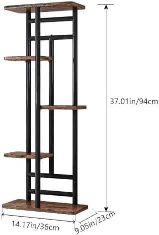 LINZINAR Plant Stand Indoor 5 Tier Metal Corner Tall Flower Shelf - Image 6
